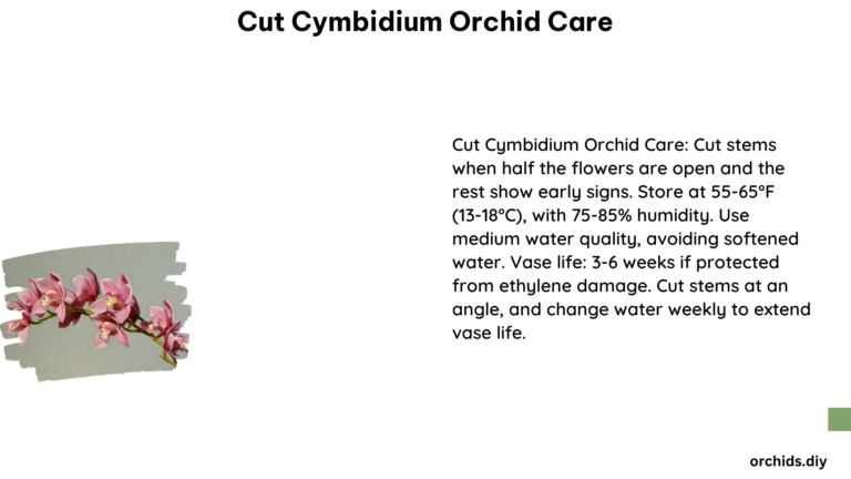 Cut Cymbidium Orchid Care