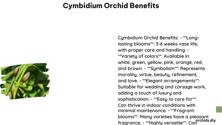 Cymbidium Orchid Benefits