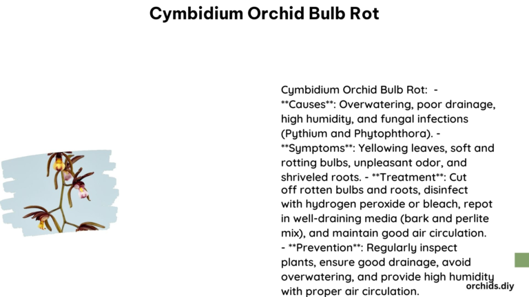 Cymbidium Orchid Bulb Rot