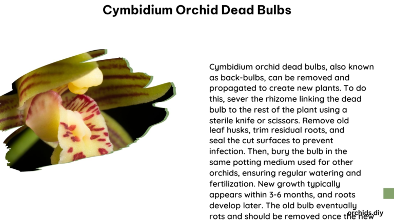 Cymbidium Orchid Dead Bulbs