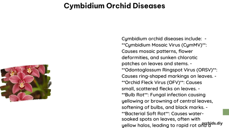 Cymbidium Orchid Diseases