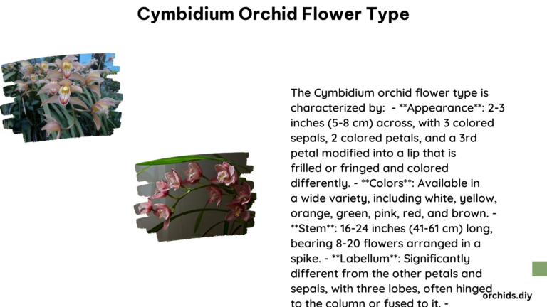 Cymbidium Orchid Flower Type