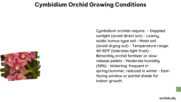 Cymbidium Orchid Growing Conditions