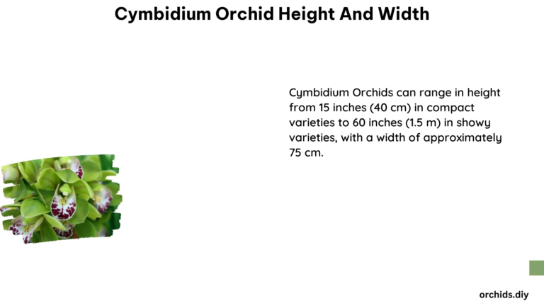 Cymbidium Orchid Height and Width