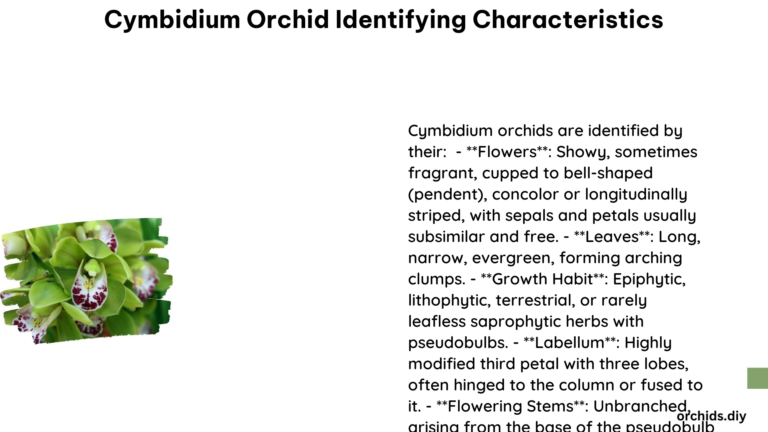 Cymbidium Orchid Identifying Characteristics