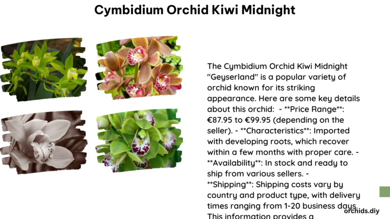 Cymbidium Orchid Kiwi Midnight