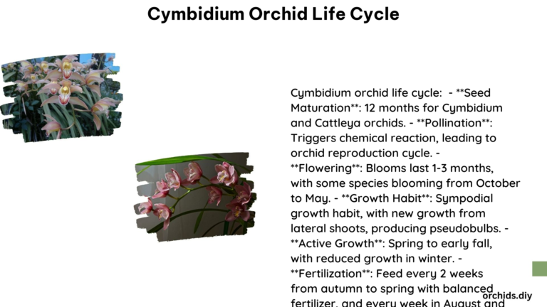 Cymbidium Orchid Life Cycle