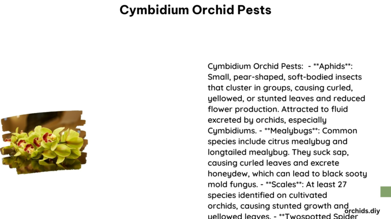 Cymbidium Orchid Pests