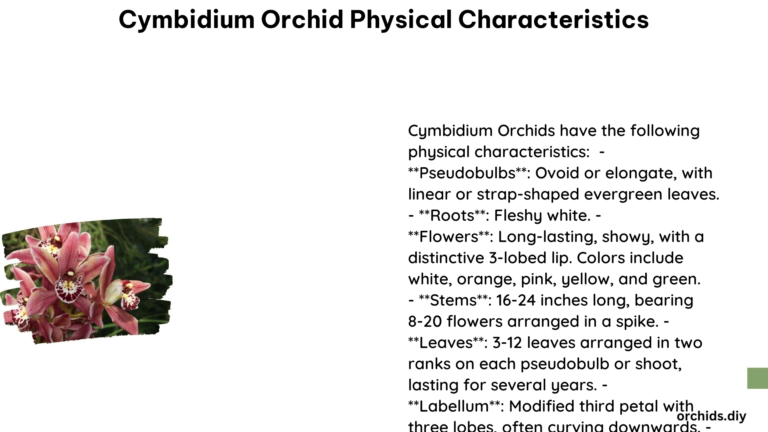 Cymbidium Orchid Physical Characteristics