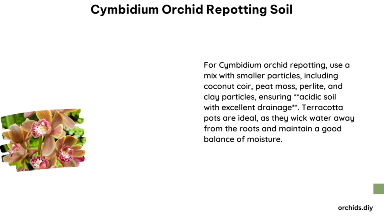 Cymbidium Orchid Repotting Soil
