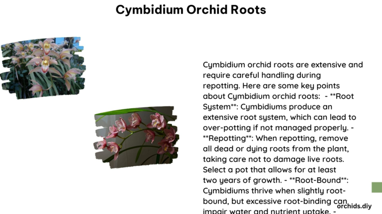 Cymbidium Orchid Roots