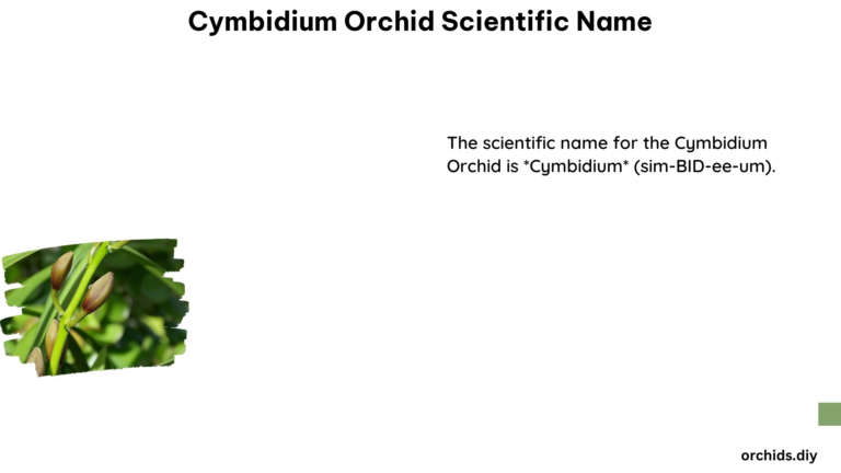 Cymbidium Orchid Scientific Name