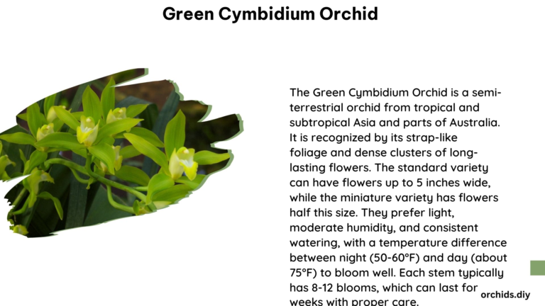 Green Cymbidium Orchid