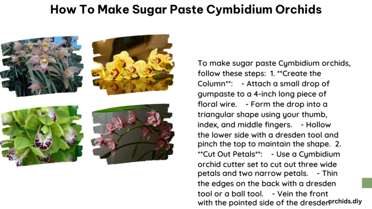 How to Make Sugar Paste Cymbidium Orchids