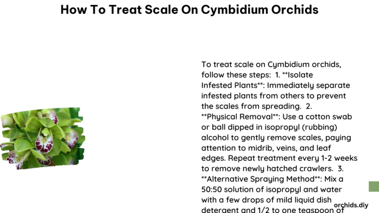 How to Treat Scale on Cymbidium Orchids