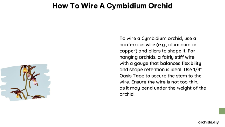 How to Wire a Cymbidium Orchid