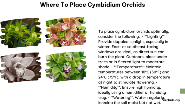 Where to Place Cymbidium Orchids