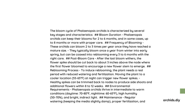 phalaenopsis bloom cycle