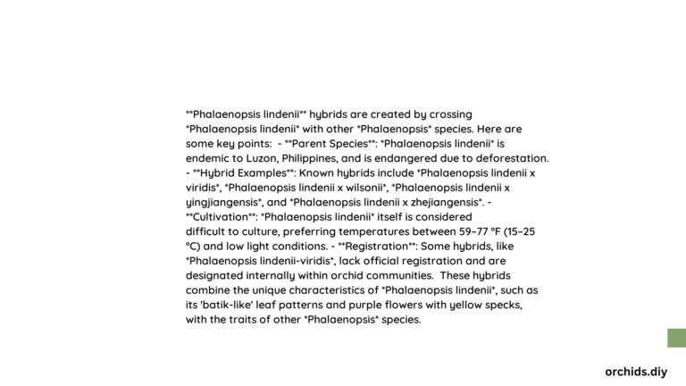 phalaenopsis lindenii hybrid